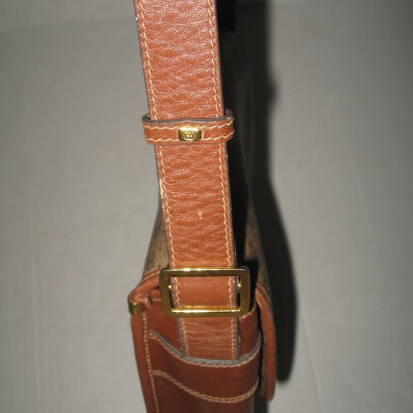 ❤️GUCCI Micro G Logo Print Brown Flap Crossbody Purse - Picture 10 of 14